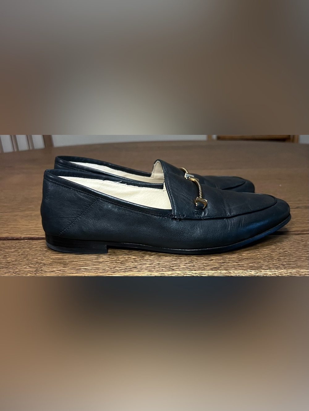 Sam Edelman Lior Black Leather Loafer Size 8